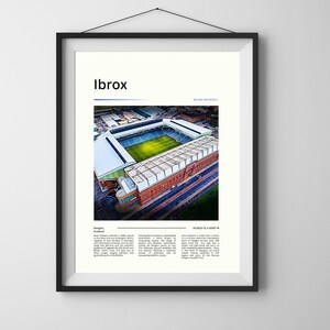 IBROX Stadium print | Rangers FC | Football Art