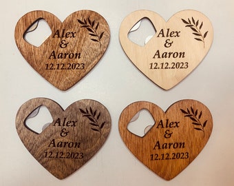 Personalized Bottle Opener | Wedding Favor for Guests in Bulk | Wedding Gift | Gift for Guests