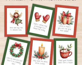 Christmas Kindness Advent Calendar for Kids, Editable Acts of Kindness Activities, Custom Advent Activity Cards, Christmas Countdown