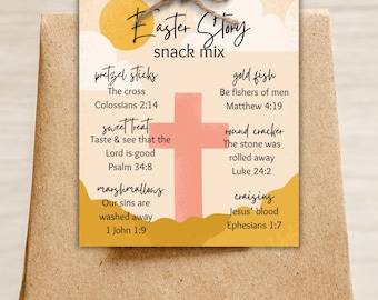 Easter Story Snack Mix Printable Tag: Religious Easter Activity (PDF)