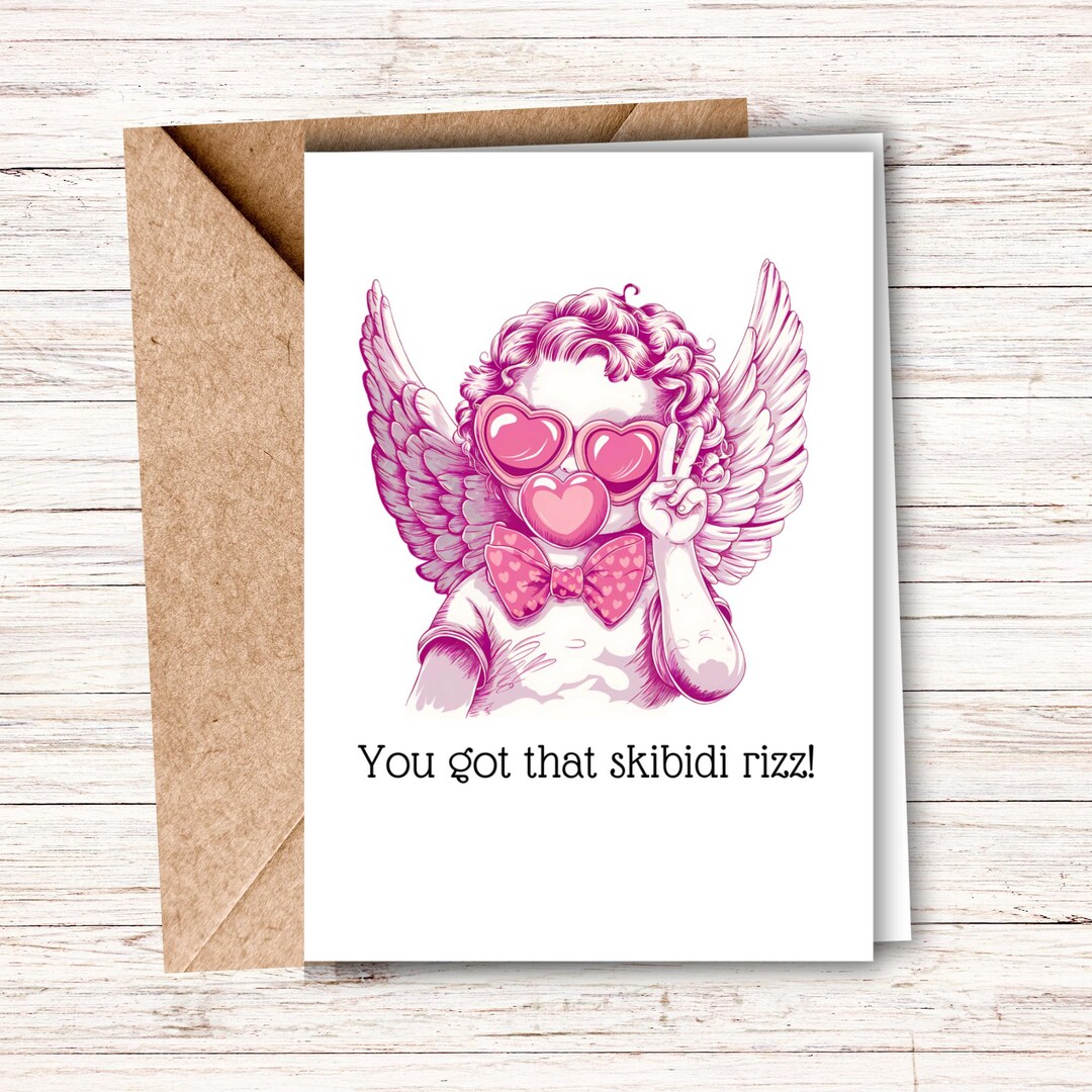 Printable Gen Z Slang Valentine Card, Funny Slang Greeting Card ...