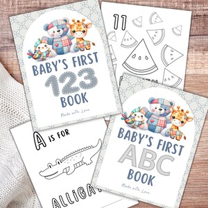 Livro de colorir ABC 123: Livro de visitas para chá de bebê (download em PDF)