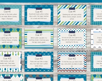 Father's Day Treasure Hunt Clue Cards: Printable Scavenger Hunt (PDF)