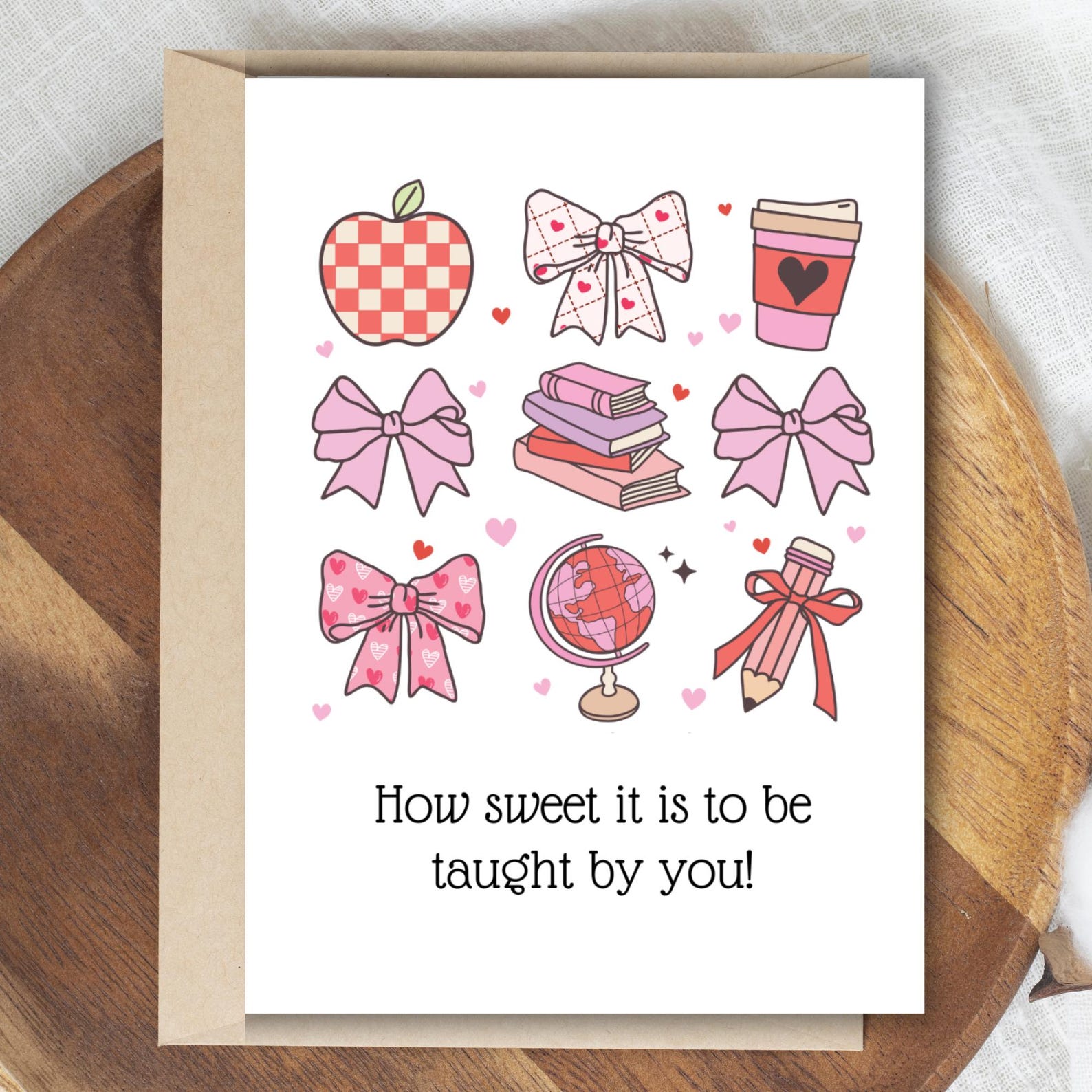 Printable Valentine Card for Teacher, Teacher Appreciation Card, How