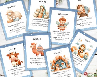 Kids Advent Scripture Cards: Nativity Story Printable (PDF Download)