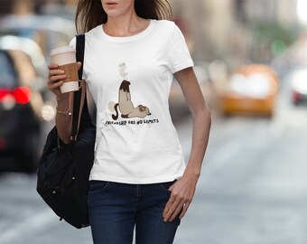 Cat & Mouse Friendship T-Shirt: Whimsical Animal Graphic Tee