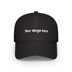Aangepaste geborduurde hoed Gepersonaliseerde baseballpet met jouw tekst Verstelbare unisex vaderhoed Cadeau voor hem Haar logo-ontwerp zwarte pet