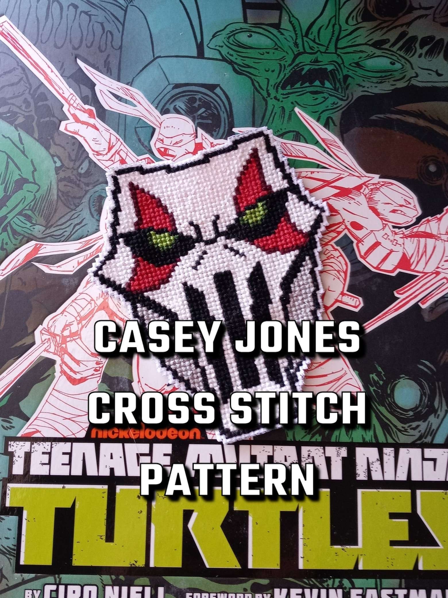 【難あり】Casey Casey ドット大判ストール Casey Jones Mask Cross Stitch Pattern - Etsy