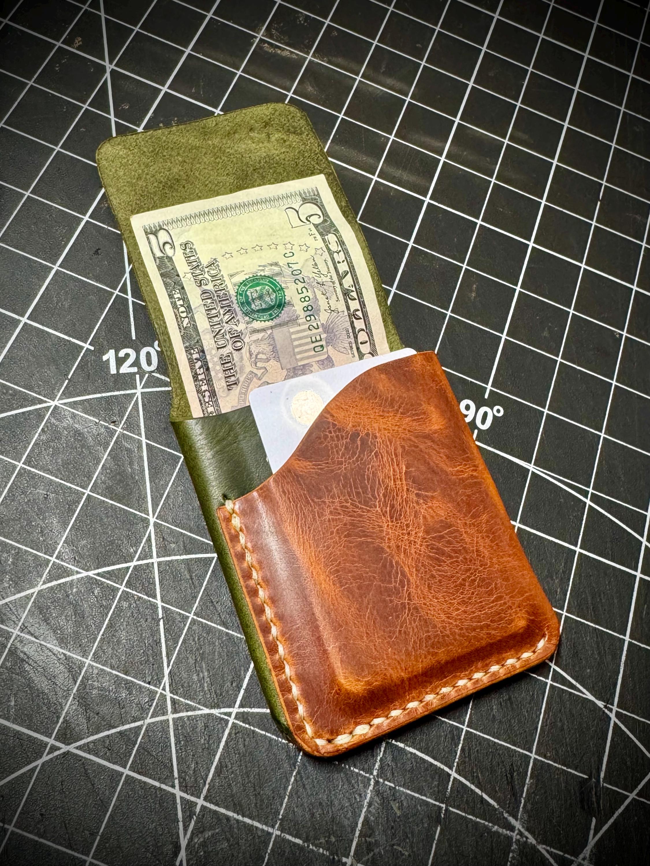 High capacity minimalist wallet (The “Jimmie“)  **ready to ship**