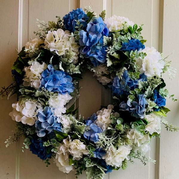 Hydrangea Wreath - Etsy