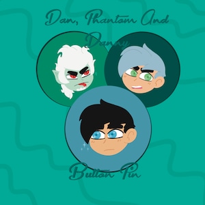 Danny Phantom Button Pin Set (Medium)
