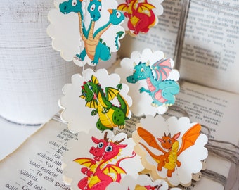 dragon party garland – 3d paper baby shower and birthday decor