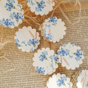 Cornflowers garland, Cornflower wedding decorations, Cornflower bridal shower, Cornflower birthday decorations, Cornflower party decorations