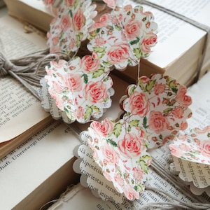 Ghirlanda di fiori rosa, ghirlanda di rose, ghirlanda di carta rosa, decorazioni nuziali con rose, decorazioni per addio al nubilato con rose, decorazioni per feste in giardino