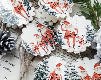 Holidays garland set - Santa decor, Christmas banner, Mantel decorations, Special Gifts
