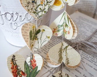 3D Paper Botanical Garland: Wedding, Shower, & Home Decor