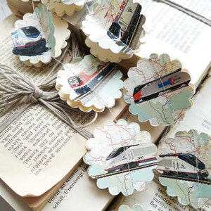 Train garland, Train birthday decorations, train birthday banner, train party decorations, train nursery decor, train birthday banner