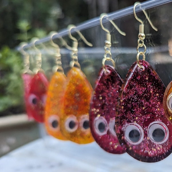 Googly Guys Earrings with Actual Rolling Eyes