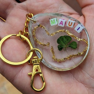 Maui Lucky Clover Keychain -- Proceeds Benefit Hawaii Wildfire Relief