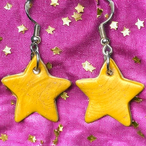 Gold Star Earrings