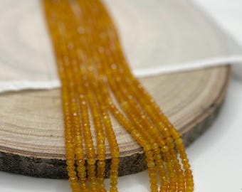 Colar de Cristal Amarelo Multifilar: Joia Étnica Feita à Mão
