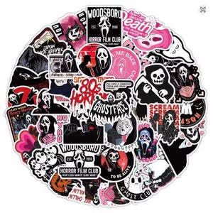 Scream Halloween Stickers - FREE SHIPPING