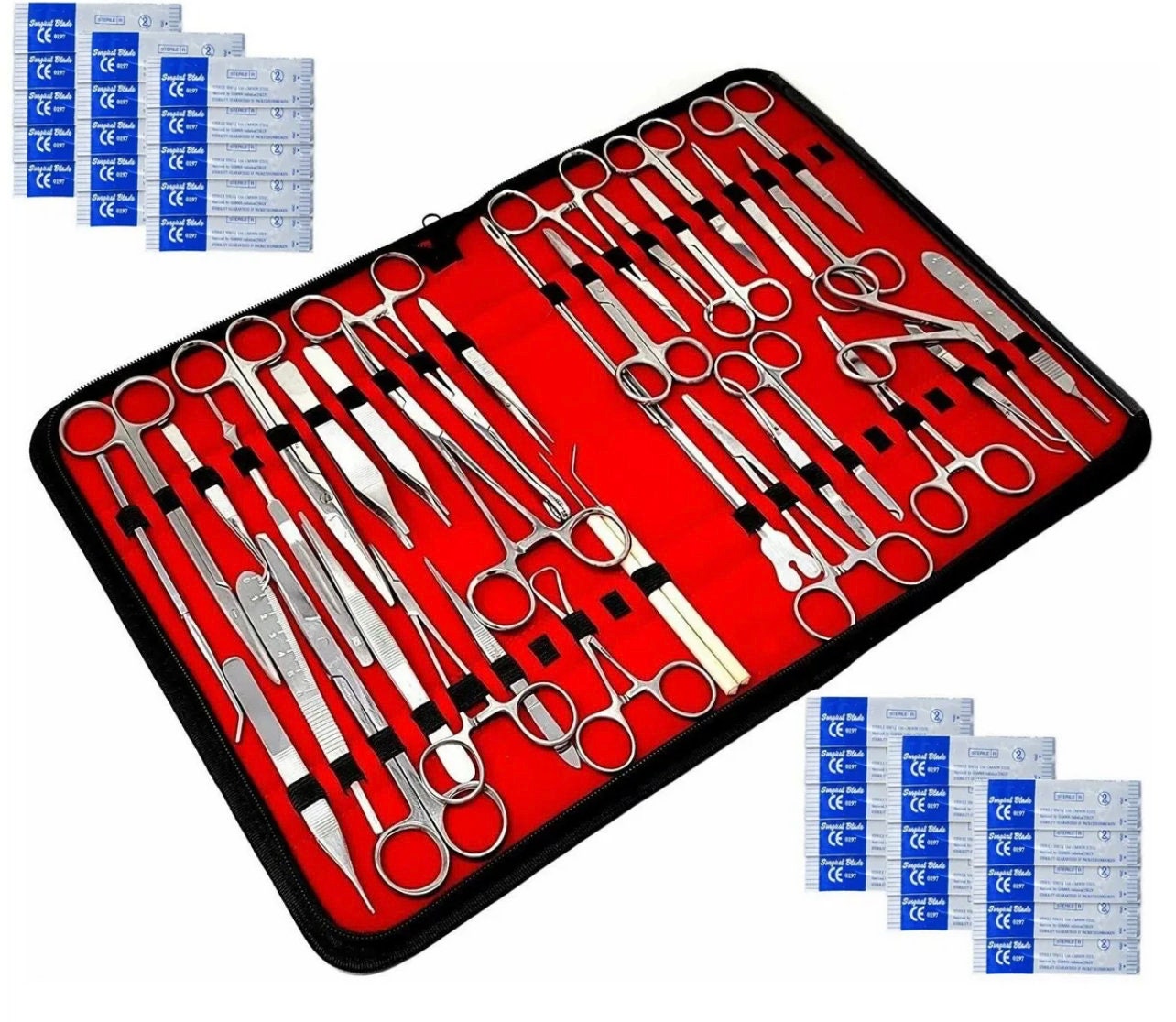 Surgical Suture Kit Laceration Medical Student Surgical Tools Adson Iris  Needle