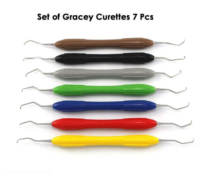 Titanio Rivestito Dentistico Gracey Curettes Set Di 7 - Foto 6