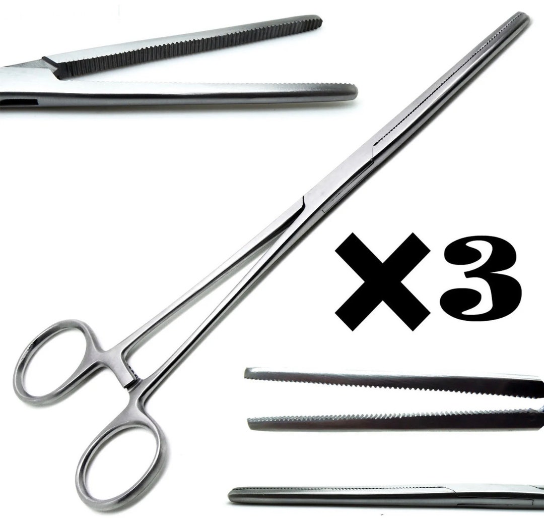 3 Pcs Surgical Hemostat Pean Rochester Straight Forcep 8 Veterinary