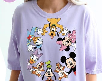 Comfort Colors Vintage Mickey and Friends Shirt,Disney Characters,Mickey&Co,Disneyland Shirt,Disney Trip,Disney Family Vacation,Mickey Shirt