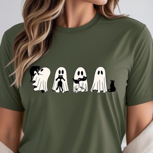 Ghost Cats Halloween Shirt,Cat Lovers Shirt,Halloween Cat Shirt,Spooky Season,Cat Lover Gift,Halloween Gift,Black Cat Shirt