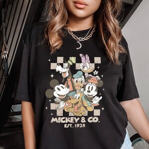Mickey & Co 1928 Shirt,Retro Vintage Disney Shirt,Disneyland Shirt,Disneyworld Shirt,Disney Family Matching Shirt,Mickey and Friends Shirt