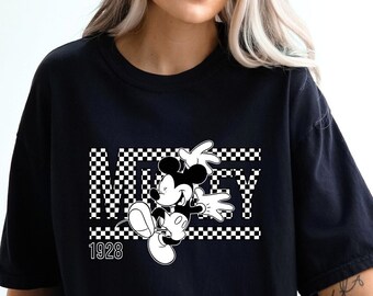 Retro Mickey Mouse Shirt: Comfort Colors Disneyland Trip Tee