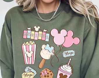 Disneyland Magical Disney Snacks Sweatshirt,Best Day Ever Shirt,Disneyland Shirt,Mickey Mouse Ears Shirt,Disneyland Sweatshirt for kids