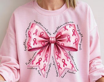 Pink Ribbon Sweatshirt,Breast Cancer Sweatshirt,Breast Cancer Awareness Shirt,In October We Wear Pink Sweatshirt,Cancer Survivor,Cute Gift