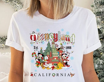 Vintage Mickey and Friends Christmas Disneyland Shirt
