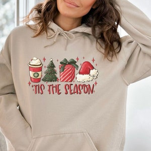 Christmas Tis The Season Hoodie,Merry Christmas Sweatshirt,Christmas Crewneck,Cute Winter Sweatshirt,Winter Hoodie,Holiday Sweatshirt,Xmas