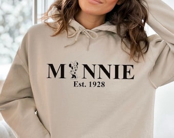 Retro Minnie Mouse Hoodie,Vintage Minnie Hoodie,Magic Kingdom,Disneyland Minnie Sweatshirt,Family Vacation,Disney Vacation Hoodie,Minnie Tee