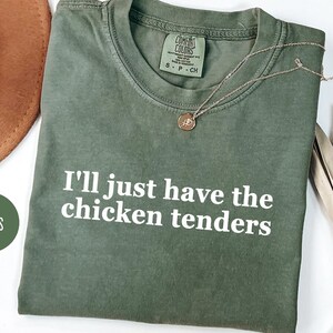 Comfort Colors Chicken Tenders Shirt: Funny Foodie Gift