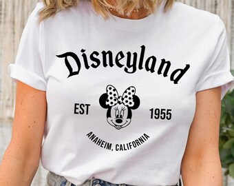 Vintage Disneyland Est 1955 T-Shirt, Disneyland Family Shirts, Disney Trip Shirt, Disneyland Shirt, Disney Vacation Shirts, Retro Disney Tee
