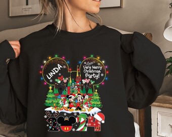 Custom Disneyland Christmas Sweatshirt: Mickey and Friends Shirt