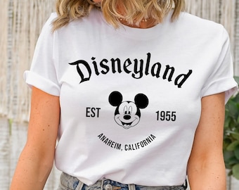 Vintage Disneyland Est 1955 T-Shirt, Disneyland Family Shirts, Disney Trip Shirt, Disneyland Shirt, Disney Vacation Shirts, Retro Disney Tee
