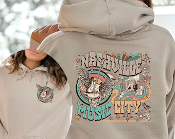 Nashville Music City Hoodie: Country Concert Sweatshirt