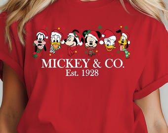 Christmas Mickey&Co Shirt,Mickey and Friends Christmas Shirt,Disneyland Christmas Shirt,Disneyland Shirt,Disney Christmas Shirt,Disney Trip