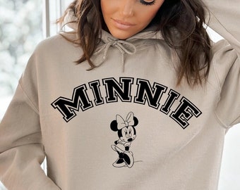 sweat-shirt Minnie vintage, sweat à capuche Minnie Mouse, sweat-shirt Disneyland, chemise Disneyworld, chemise assortie à la famille Disney, chemise de vacances Disney