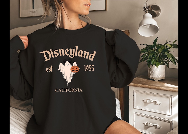 Disneyland Halloween Sweatshirt,Disneyland Sweatshirt,Halloween Shirt,Mickey Halloween Shirt,Disneyland Vacation Sweatshirt,Cute Ghost Shirt image 3