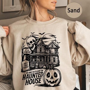 Halloween Haunted House Sweatshirt,Halloween Sweatshirt,Horror Nights Sweatshirt,Halloween Gift,Halloween Nights,Halloween Horror Sweatshirt