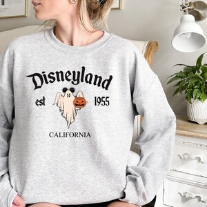 Disneyland Halloween Sweatshirt,Disneyland Sweatshirt,Halloween Shirt,Mickey Halloween Shirt,Disneyland Vacation Sweatshirt,Cute Ghost Shirt image 5