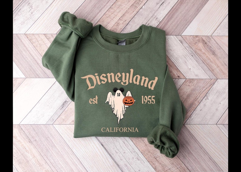 Disneyland Halloween Sweatshirt,Disneyland Sweatshirt,Halloween Shirt,Mickey Halloween Shirt,Disneyland Vacation Sweatshirt,Cute Ghost Shirt image 1