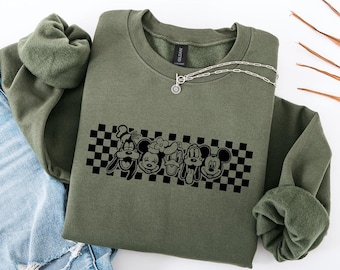 Vintage Disneyland Sweatshirt,Mickey and Friends Sweatshirt,Disney Sweatshirt,Disneyland Trip Sweatshirt,Disney Family Matching Sweatshirt